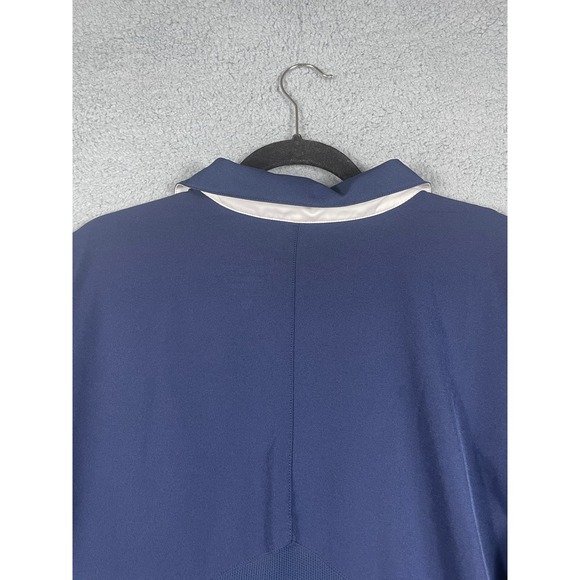 Nike Dri-Fit Men's Blue Polo Shirt With Stripe Size XL - Picture 5 of 9